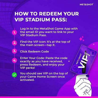 VIP Digital Pass Unlock Stadiums